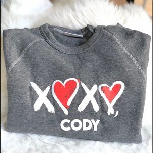 SOLD PELOTON XOXO CODY sweatshirt SMALL
